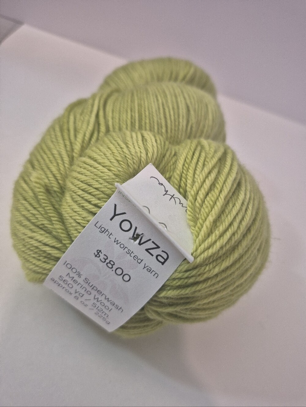 MISS BABS Yowza Light Worsted Yarn Merino Wool Green Knitting Crochet Yarn